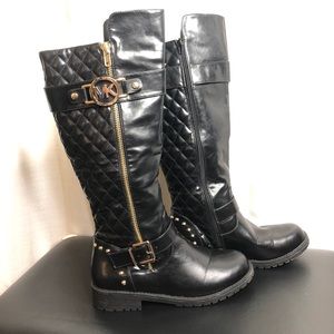 Michael Kors Black Leather Boots